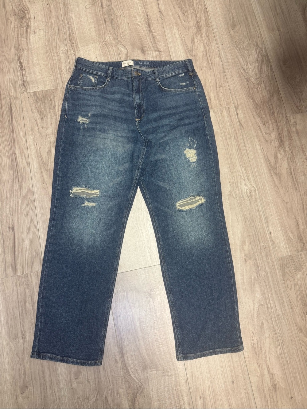 Anthropologie Pilcro High Rise Distressed Cotton Denim Jeans